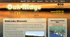 Desktop Screenshot of oakridgecampground.com